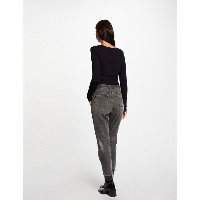 Morgan Long-sleeved jumper with buttons 241-Migno Navy