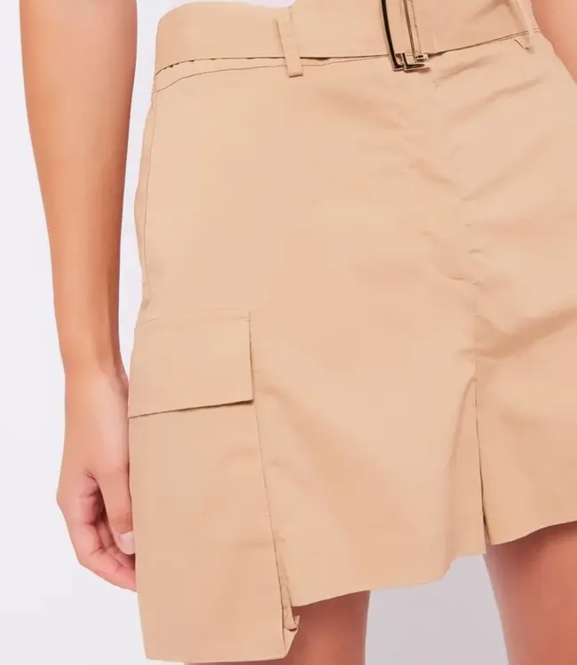 GAUDI Cargo shorts with belt FD25007 Croissant