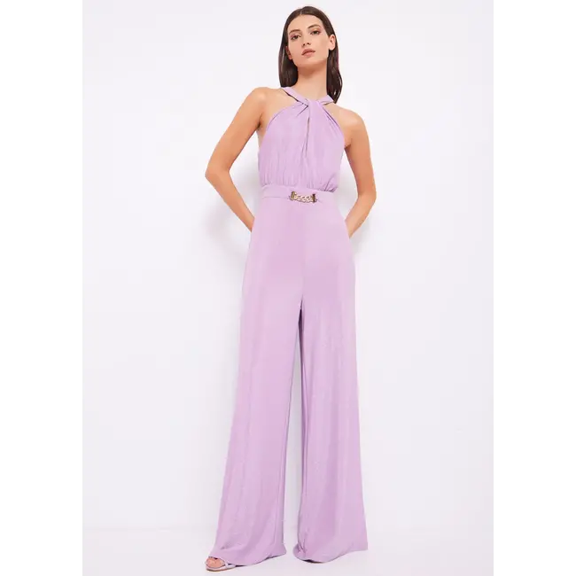 GAUDI Lurex jersey jumpsuit FD14006 Orchid Bloom+lurex