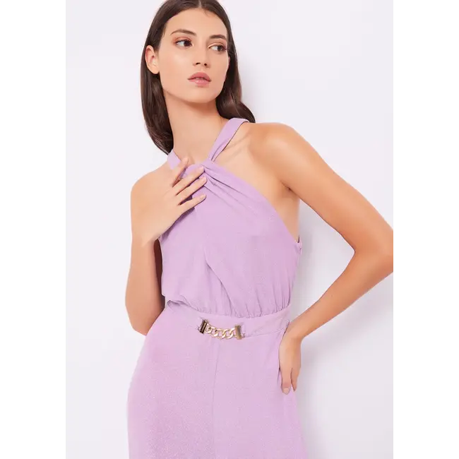 GAUDI Lurex jersey jumpsuit FD14006 Orchid Bloom+lurex