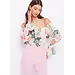 GAUDI Floral georgette blouse FD45019 Marshmallow-green