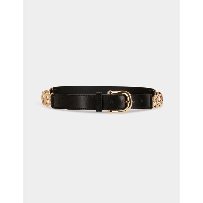 Morgan Belt with chain details white ladies'