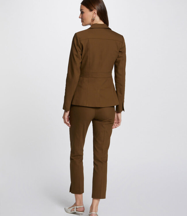 Morgan Buttoned waisted jacket khaki green ladies'