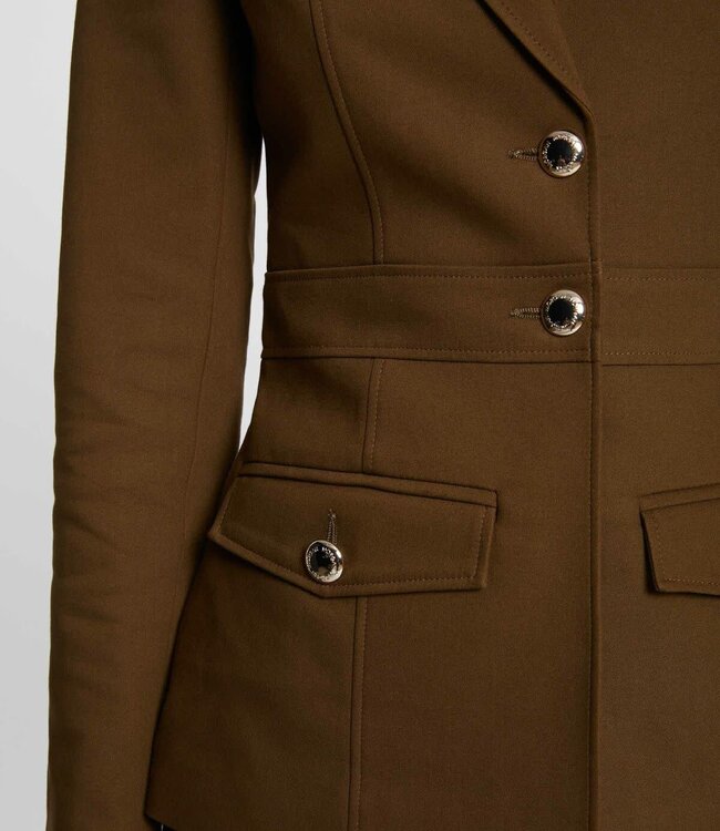 Morgan Buttoned waisted jacket khaki green ladies'