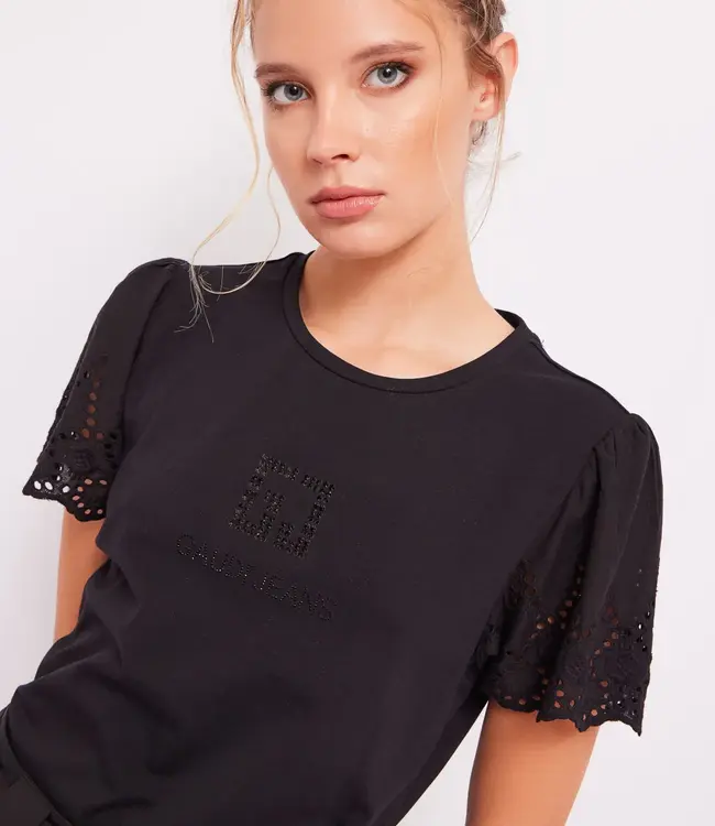 GAUDI Short Sleeve T-Shirt 411 BD64039 Black