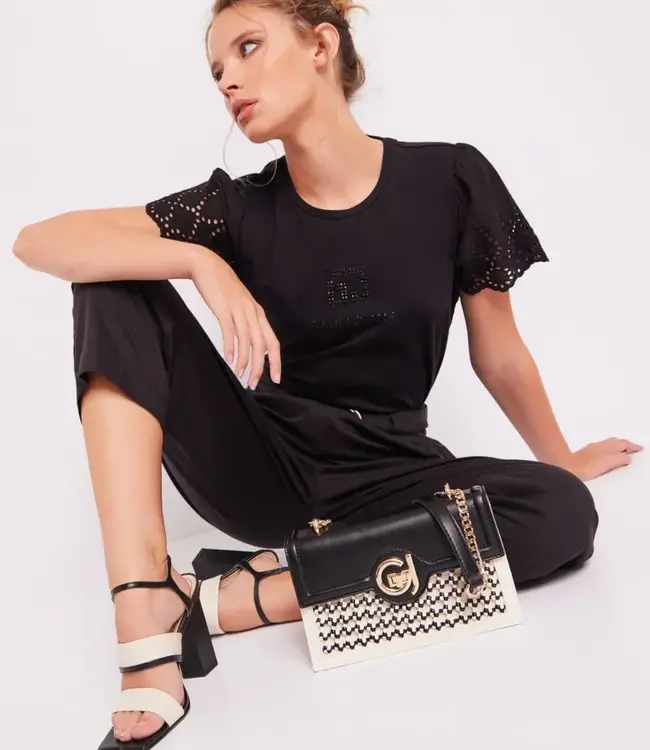 GAUDI Short Sleeve T-Shirt 411 BD64039 Black