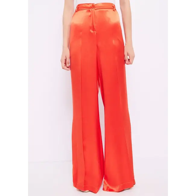 GAUDI Satin trousers 411FD25020 Nasturtium