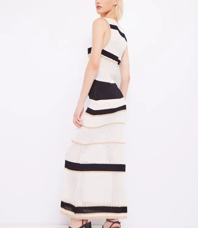 GAUDI Women's striped Dress 411FD13002 Beige