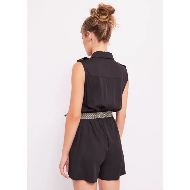 GAUDI Jumpsuit with buttons 411BD15004 Black