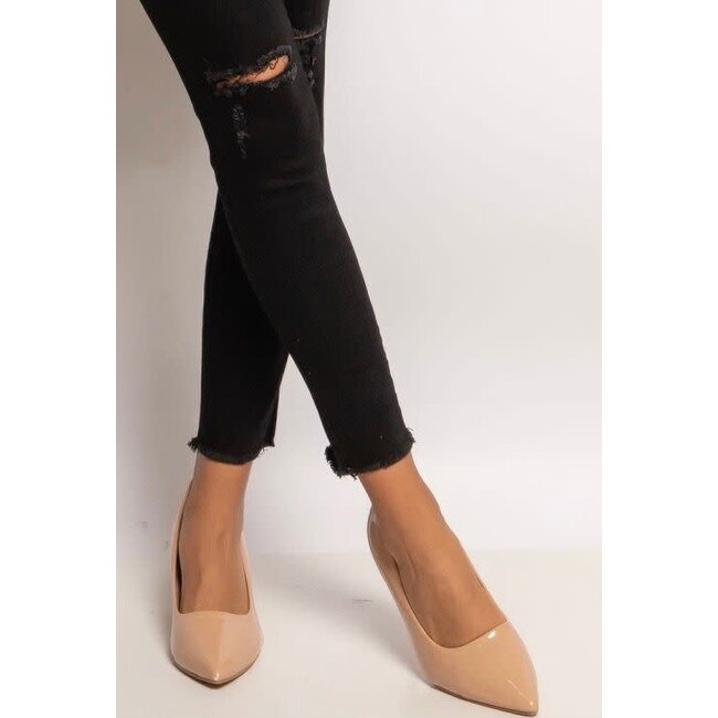 Dames High Waist skinny jeans Ghatra Black 5248