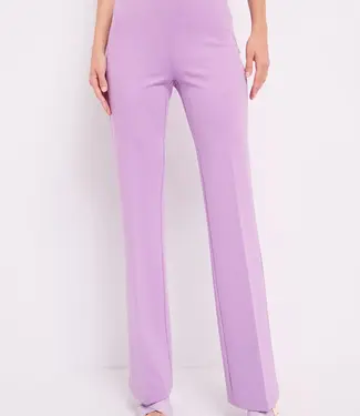 GAUDI Stretch flare broek viscose blend 411BD24002 Lila
