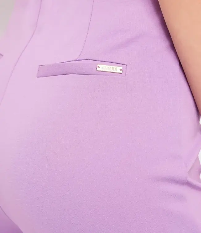 GAUDI Stretch flare broek viscose blend 411BD24002 Lila