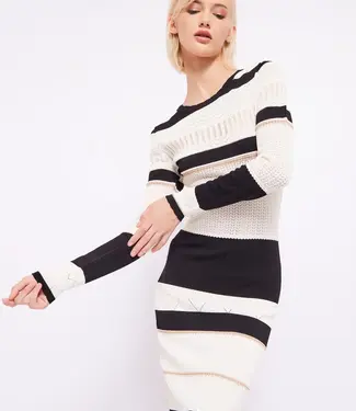 GAUDI Women's striped Dress 411FD13003 Beige