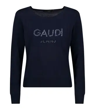 GAUDI Jumper with logo 411BD53013 Black