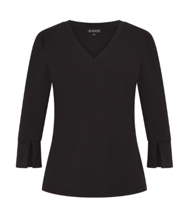 MI PIACE Travel Top uni 3/4 Mouw 2329 Black