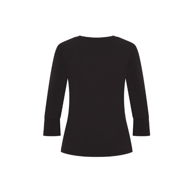 MI PIACE Travel Top uni 3/4 Mouw 2329 Black