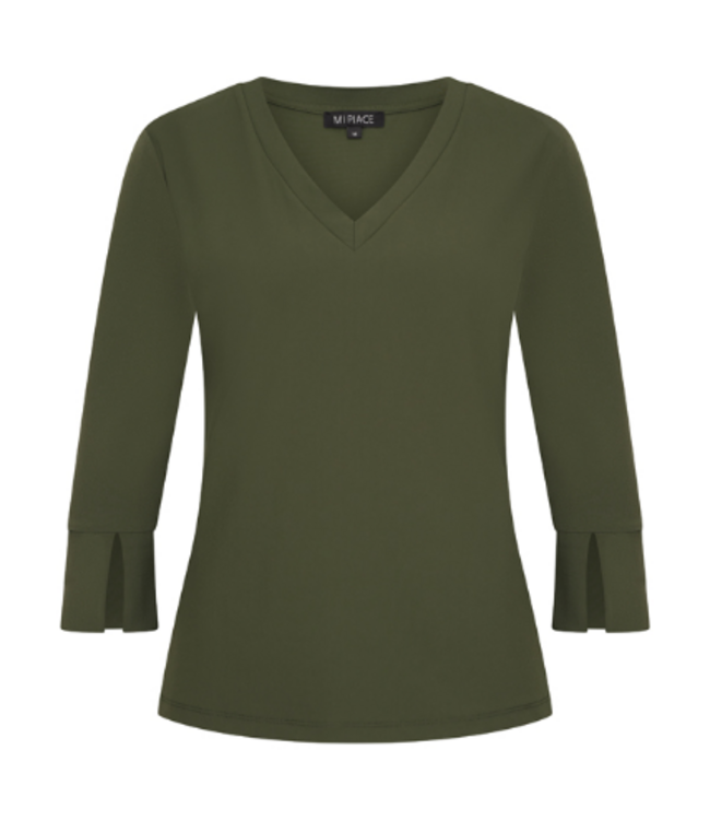 MI PIACE Travel Top uni 3/4 Mouw 2329 Deep Depth