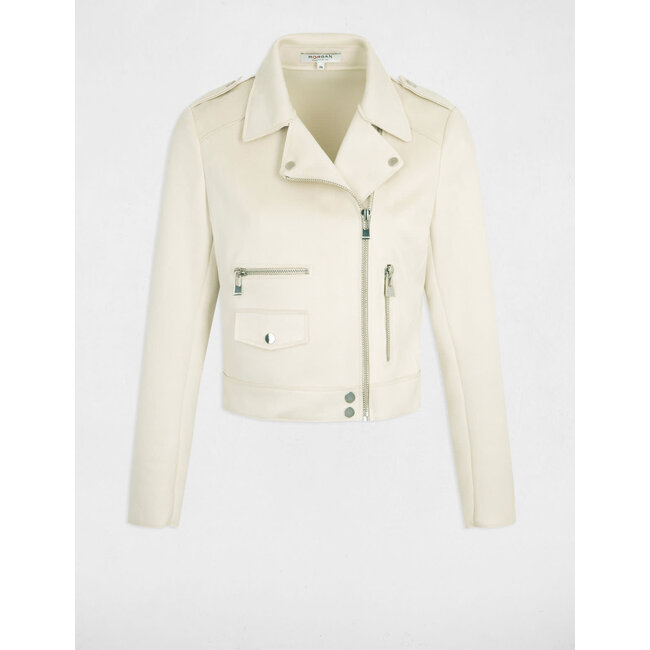 Morgan Straight jacket with suede effect 241-Gousmi Tofu