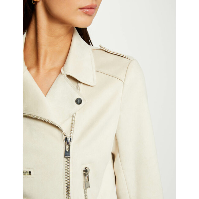 Morgan Straight jacket with suede effect 241-Gousmi Tofu