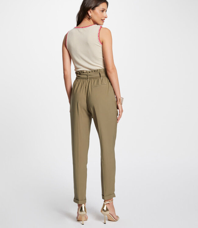 Morgan Sleeveless vest top 242-Dloli Beige