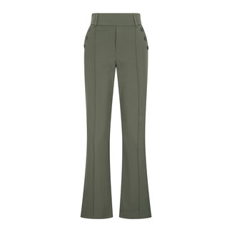 MI PIACE Travel  Pantalon uni met knop 2195 Deep Depth