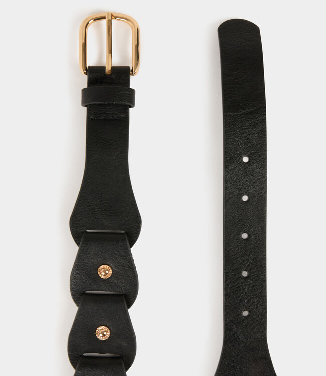 Morgan Belt with studs242-3Vague Black