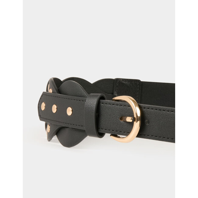 Morgan Elasticised belt with studs 242-3Maro Bruin