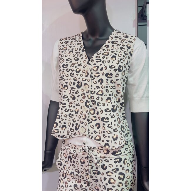 MI PIACE Travel Gilet Print Leopard 2294 Kit