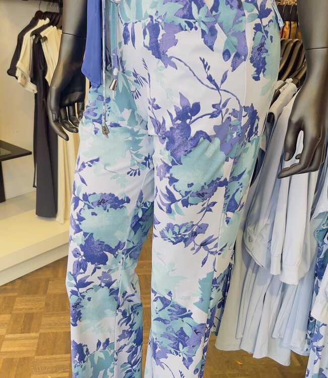 MI PIACE Travel Pantalon Print 2089 Blue Flower