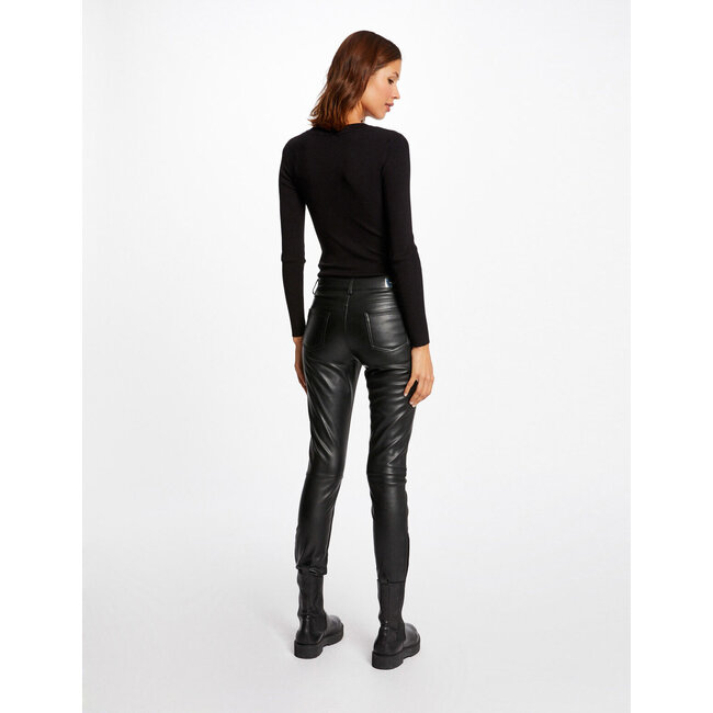 Morgan Trui met lange mouwen knopen fijn gebreid 201-Mbanlbi Zwart