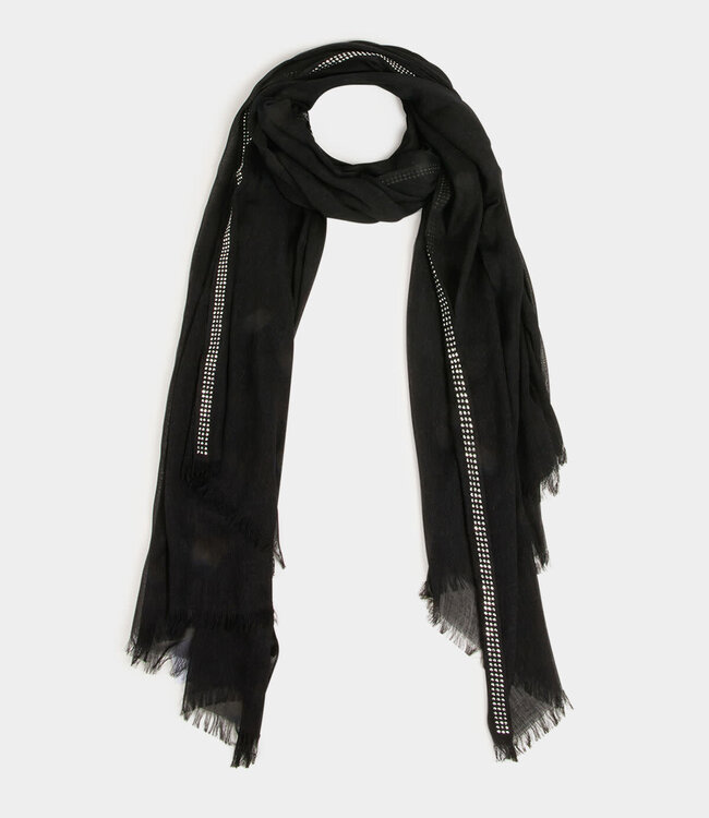 Morgan Sjaal met strass steentjes 242-%Lassa Antraciet