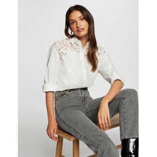 Morgan Shirt met lange mouwen 242-Cgrap  Ecru