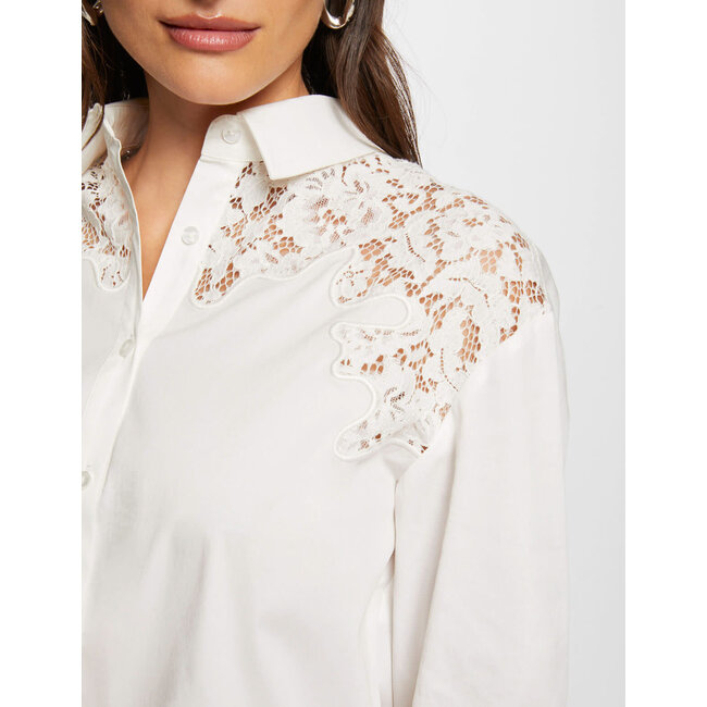 Morgan Shirt met lange mouwen 242-Cgrap  Ecru