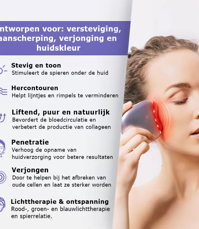 Premium EMS Gua Sha with Light Therapy Beauty Tool KS-GS02