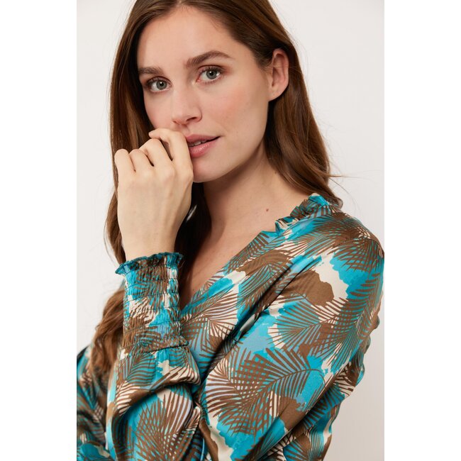 G-maxx Monica Blouse 24VZG39 Bermudablauw