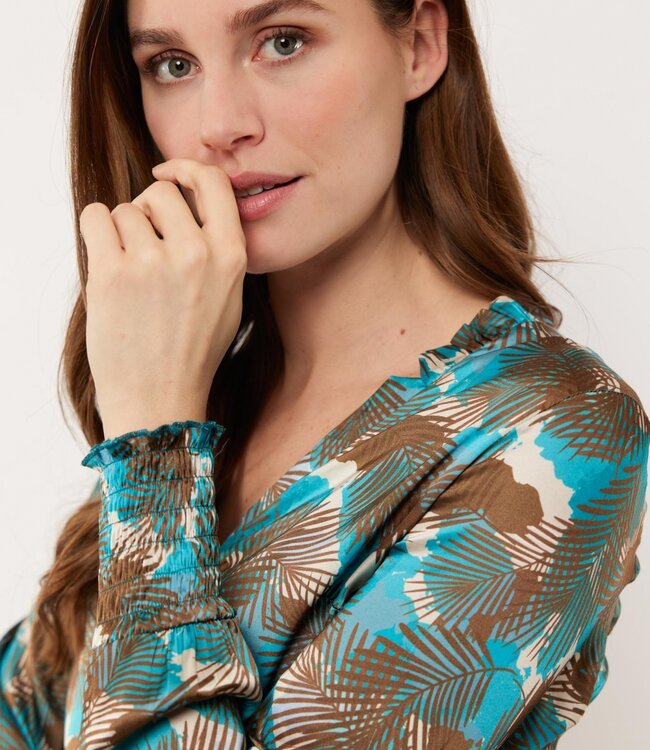 G-maxx Monica Blouse 24VZG39 Bermudablauw