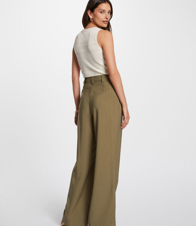 Morgan Loose  trousers 242-Pvadia khaki green