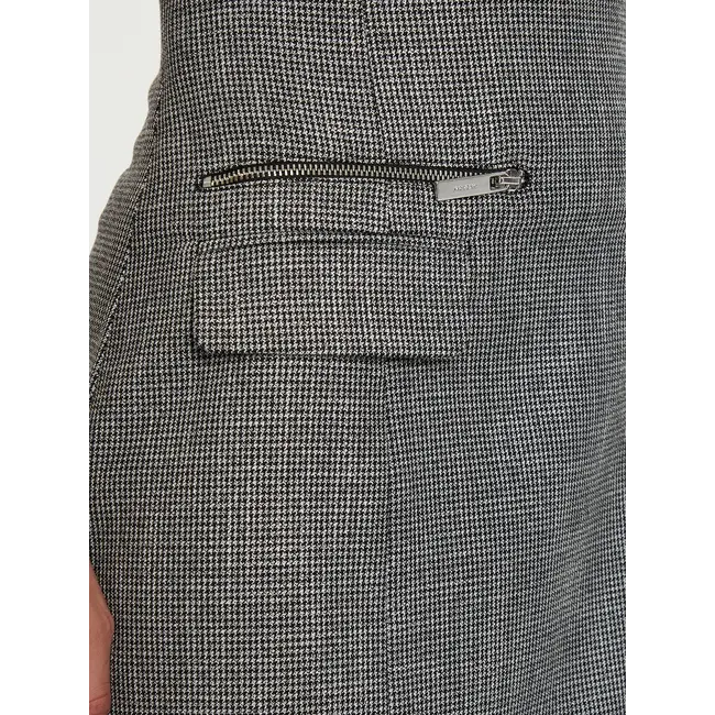 Morgan Straight skirt houndstooth print 241-June.f Multico