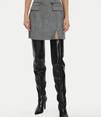 Morgan Straight skirt houndstooth print 241-June.f Multico