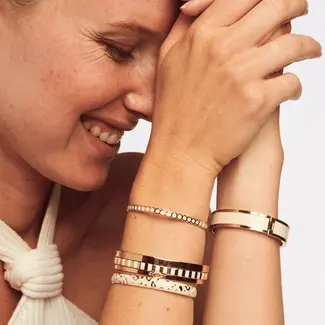 Inès Classic Bangle Bup15 Sand White