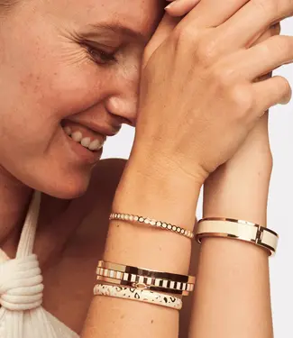 Inès Classic Bangle Bup15 Sand White Inès Classic Bangle Bup15 Sand White