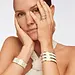 Oval Bangle Bracelet Bup18