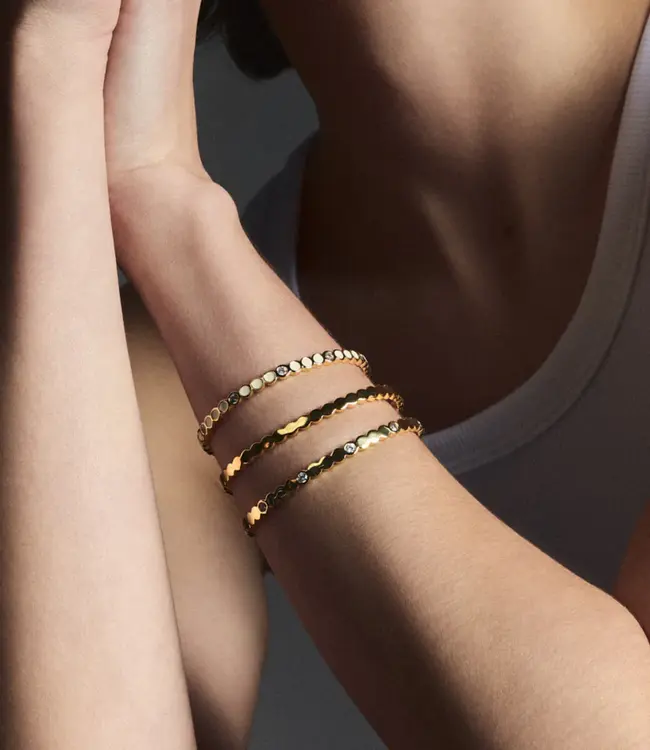 Jonc Lumi - Light Gold and Zircons Bup20