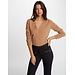 Morgan Trui met lange mouwen en V-hals 242-Mgold Camel