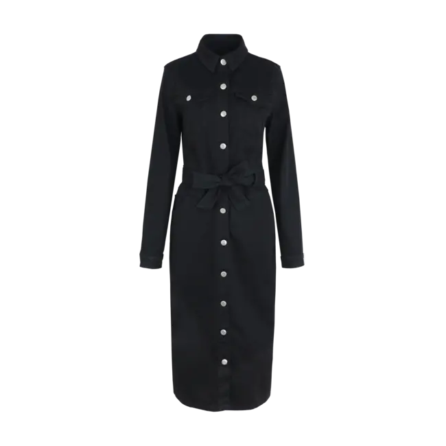 G-maxx Erina Denim jurk 24WNG03 Black