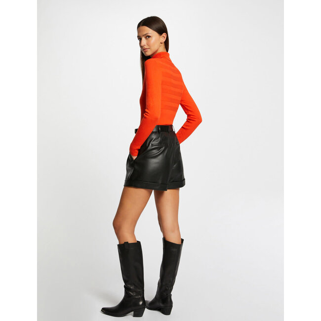 Morgan Trui met lange mouwen col wijn 132-Mentos Orange