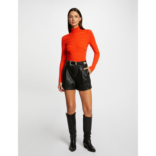 Morgan Trui met lange mouwen col wijn 132-Mentos Orange