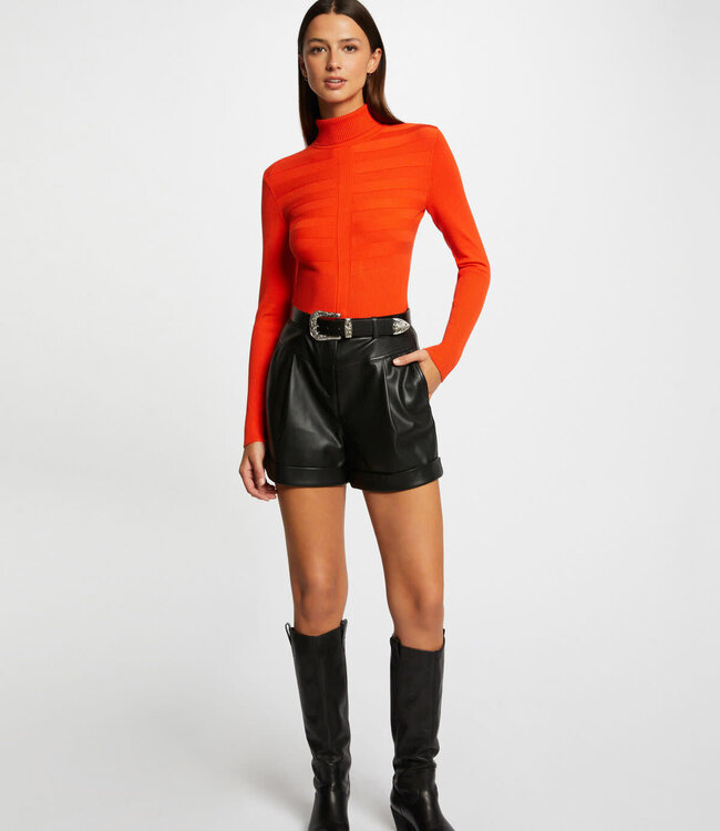 Morgan Trui met lange mouwen col wijn 132-Mentos Orange