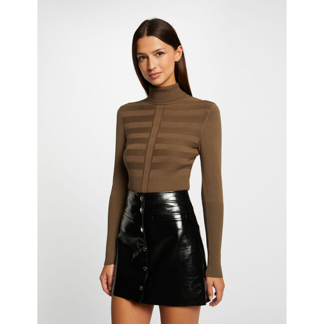 Morgan Trui met lange mouwen col wijn 132-Mentos Orange