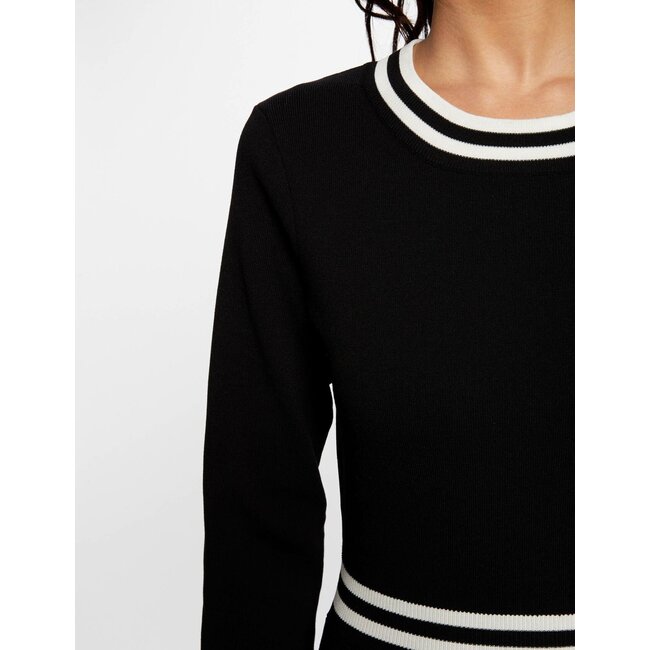 Morgan Fitted jumper dress with buttons 241-Rmva Black